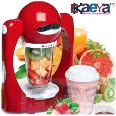 OkaeYa.com SMM98 Smoothie maker Milkshake Mini Ice Blender 120 Juicer Mixer Grinder  (Red, 3 Jars)